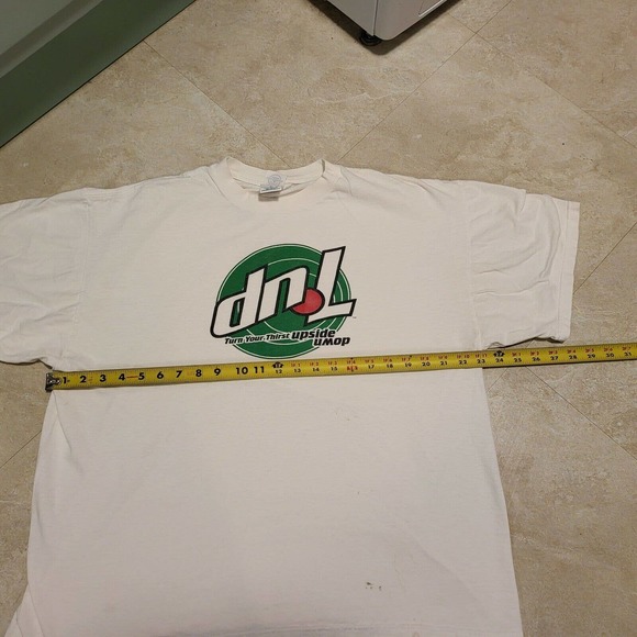Vintage 90s 00s 7 Up Turn Your Thirst Upside Down Promo T Shirt Mens Size XL - Picture 6 of 9